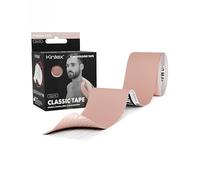 Kintex Kinesiology Tape Classic - Cinta Kinesiológica Autoadhesiva, Elástica, Impermeable e Hipoalergénica - Esparadrapo Deportivo para Uso en Lesiones Deportivas - Beige - 5 cm x 5 m