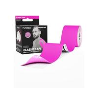Kintex Kinesiology Tape Classic - Cinta Kinesiológica Autoadhesiva, Elástica, Impermeable e Hipoalergénica - Esparadrapo Deportivo para Uso en Lesiones Deportivas - Rosa - 5 cm x 5 m