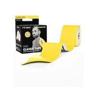 Kintex Kinesiology Tape Classic - Cinta Kinesiológica Autoadhesiva, Elástica, Impermeable e Hipoalergénica - Esparadrapo Deportivo para Uso en Lesiones Deportivas - Amarillo - 5 cm x 5 m