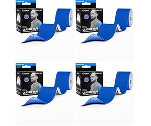 Kintex Kinesiology Tape Classic - Cinta Kinesiológica Autoadhesiva, Elástica, Impermeable e Hipoalergénica - Esparadrapo Deportivo para Uso en Lesiones Deportivas - Azul Oscuro - 5 cm x 5 m