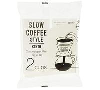 Kinto Slow Coffee - Filtro de papel de algodón (2 tazas)