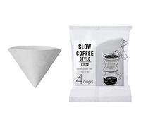 Kinto Slow Coffee Style - Filtros de café de papel de algodón, 4 tazas