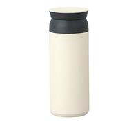 Kinto - Taza de viaje aislada - Acero inoxidable, Polipropileno (PP), Silicona - 500 ml - Minimalista - Blanco - Viaje - Reutilizable - Pared doble - Taza de viaje