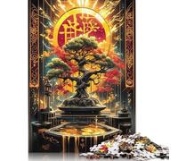 Kintsugi Asian Bonsai Puzzles Imposible,desafío for Adults Entretenimiento Creativo 1000 Piezas Obra De Arte De Juego De para Adultos Y Niños 1000pcs (38x26cm)