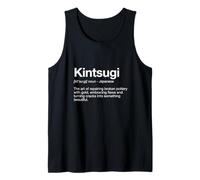 Kintsugi Definición tipografía Estilo Diccionario Camiseta sin Mangas
