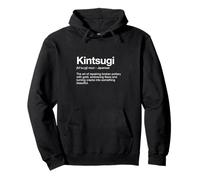 Kintsugi Definición tipografía Estilo Diccionario Sudadera con Capucha