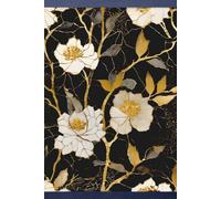 KINTSUGI INDIGO GOLD Botanical Floral Vintage Japanese-TAO ZEN PEACE WELLNESS JOURNAL NOTEBOOK DIARY Asian Oriental Flower Artist Women Men Teen GIFT: ... Homeschool College Ivy League University