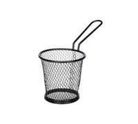 Kinvara Cesta para Presentar Aperitivos Negro Metal 16 x 11,5 x 8 cm (12 Unidades)