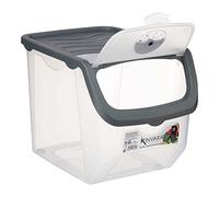 Kinvara Cesta para Verduras Transparente Antracita Apilable Plástico (12 L)