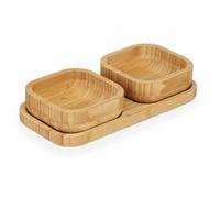 Kinvara Set de Aperitivo Marrón Bambú (12 Unidades)