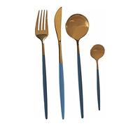 Kinvara Set de Cubiertos Gris Dorado Acero Inoxidable (8 pcs)