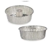 Kinvara Set de Moldes de Repostería Plateado Aluminio 19,5 x 19,5 x 6 cm 4 Piezas (12 Unidades)