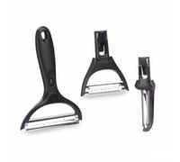 Set de Peladores Kinvara KT190129 Acero Inoxidable Polipropileno ABS Cabezales intercambiables 3 Piezas (24 Unidades)