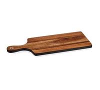 Kinvara Tabla de Cortar Negro Marrón Madera de Acacia (17,3 x 1,5 x 44,8 cm)
