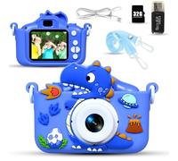 Kinyoda Camara Fotos Infantil, 1080P HD Selfie Video Cámara de Fotos para Niños, 2.0" Videocámara Infantil con Tarjeta de 32 GB, Niños y Niñas de Años Regalos de Cumpleaño 3-12 años (Azul)