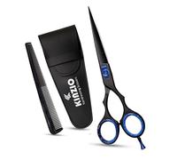 KINZIO Tijeras de Peluqueria Profesional - Tijeras de Peluquero Acero Inoxidable Tijera Barbero para Corte de Pelo scissors (6.5")