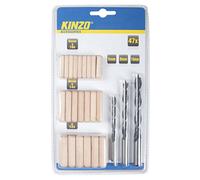 KINZO 54411 - Juego de brocas