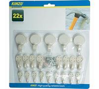 Kinzo 79743 juego de ganchos de pared (22 piezas)