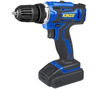 Kinzo Atornillador inalámbrico, 14,4 V, azul, taladro inalámbrico, velocidad variable