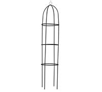 Kinzo Columna de Rosas, Soporte para Plantas, 185 x 40 cm, Metal, Resistente a la Intemperie, Color Negro