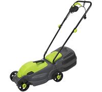 Kinzo Cortacésped eléctrico - Cortacésped eléctrico - 1100 W - con Recipiente colector - Ancho de Corte 320 mm
