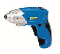 Kinzo - Destornillador inalámbrico - Destornillador eléctrico - con juego de puntas - 54 puntas - Incluye ranurado, Torx, cabeza Phillips, Pozidriv y enchufe hexagonal