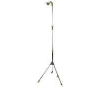 Kinzo Ducha de jardín con trípode, Ducha Exterior Ajustable hasta 220 cm, 7 Tipos de Chorro