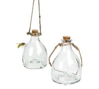 Kinzo Juego de 2 trampas para Avispas de Cristal, con Colgador para Colocar o Colgar, rellenable con atrayente, sin químicos, para repeler Insectos