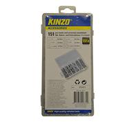 Kinzo - Juego de tornillos con gancho curvado (151 piezas)