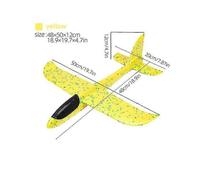 KINZON Airplane Toys for Kids, Flying Airplanes for Boys Girls yellow