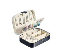 KINZON Botes Bijoux Femmes Voyage Organisateur-Bleu 16 x 11 x 5cm de bijoux Filles Petit Jewelry Stockage Cas pour bagues Boucles d'oreilles Colliers