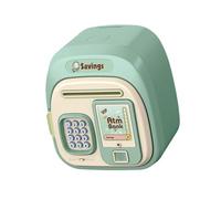 KIOALXZ Bonita hucha práctica para niños con contraseña, gran capacidad y construcción duradera, caja de ahorros para niños, caja de gran capacidad, tarro de ahorros, verde, 16.8 x 12.7 x 19 cm