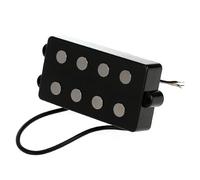 KIOALXZ Innovadora pastilla para bajos Black Bass con imanes de cerámica y piezas polares de gran tamaño. Opciones de montaje versátiles para bajos activos. Color: Negro.