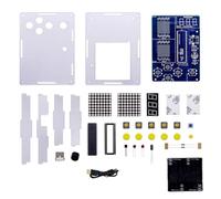 Kioball Kit de Juego para Proyecto de Soldadura DIY con 5 Juegos Clásicos Retro Kit Electrónico de Soldadura para Práctica de Soldadura STEM