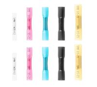 Kioball Kit de Terminales de Crimpado A Termorretráctiles, Manguito de Sellado de Soldadura A Prueba de Agua, Conectores de Cables Eléctricos, Empalmes de Cables para Automóviles