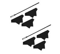 Kioball Varilla Limpieza para Flauta, Herramienta Limpieza para Instrumentos Viento, Juego Paños Limpieza, Varilla Limpieza para Sonda Flauta y Paño, Longitud la Varilla 345 mm