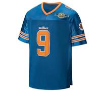 kioken Waterboy Bobby Boucher #9 Adam Sandler Mud Dogs Bourbon Bowl - Camiseta de fútbol, azul, L