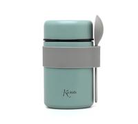Kiokids 500 Ml Stainless Steel Sage Flask Bottle For Porridge With Spoon