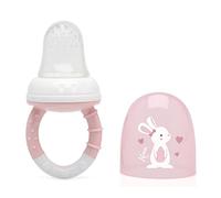 Kiokids Alimentador Antiahogo En Silicona Conejito Rosa