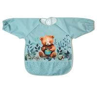 Kiokids Babero Impermeable Con Mangas Oso Sage