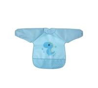 Kiokids Babero Impermeable Con Mangas Dino Azul