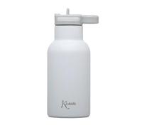 KIOKIDS | Botella Térmica para Bebés | Acero Inoxidable 304 Seguro | Diseño Térmico Eficiente | Pajita Interior Desmontable | Libre de BPA | Gris | 350ml