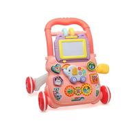 Kiokids - Correpasillos de Actividades Rosa, Andador Multifunción con Piano, Pizarra y Juegos Interactivos