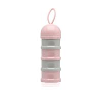 Kiokids Dosificador Torre De Leche En Polvo Rosa Y Gris