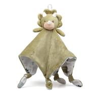 KIOKIDS | Doudou Dinosaurio para Bebé | Suave Manta de Apego con Cabeza de Peluche | Apto Desde el Nacimiento | Estimula el Afecto y la Seguridad | Ideal para Dormir, Calmar y Abrazar | Lavable