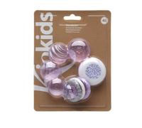 Kiokids | Mordedor de Frío para Bebé 11cm Lavanda | Alivio de Dentición | Texturas y Forma Ergonómica | Relleno de Agua Esterilizada | Fácil Agarre | Ideal para Bebés +3 Meses