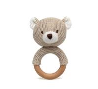 Kiokids Mordedor Osito Madera Y Algodón