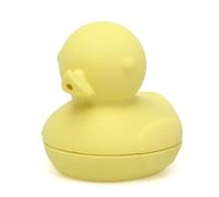 KIOKIDS | Patito de silicona para bañera | Hecho de 100% silicona | Diseño desmontable | Textura suave y cómoda | Tamaño compacto | 9 cm | Amarillo