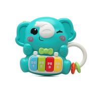 KIOKIDS Piano Musical Infantil Interactivo con Forma de Elefante 18x19 cm Luz y Sonido