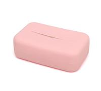 KIOKIDS | Porta Toallitas de Silicona Color Rosa | Estuche Reutilizable para Toallitas Húmedas | Suave, Compacto y Hermético | Mantiene la Humedad y la Higiene | Ideal para Paseos y Cambiadores